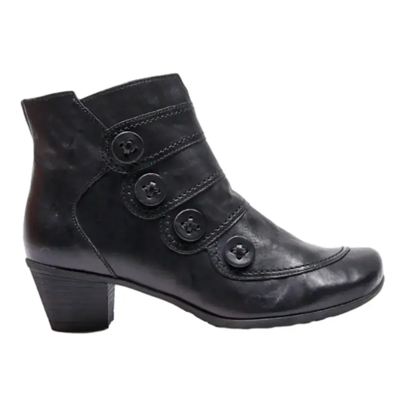 GABOR Ankle Boots Black Leather Womens UK 4.5