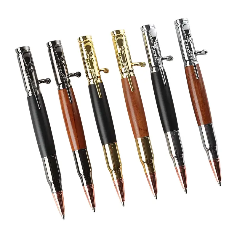 HittCraft Tactical Bolt Action Pen with Refillable Gel Ink Comfortable Design Available in Six Colors Gift Box Included Retra...