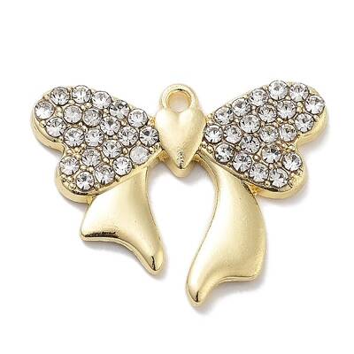 Rack Plating Alloy Rhinestone Pendants