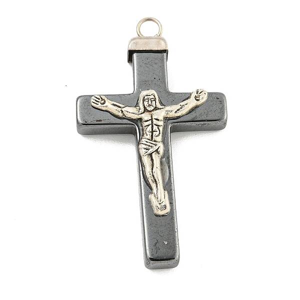 Religion Synthetic Non-Magnetic Hematite & Alloy Pendants