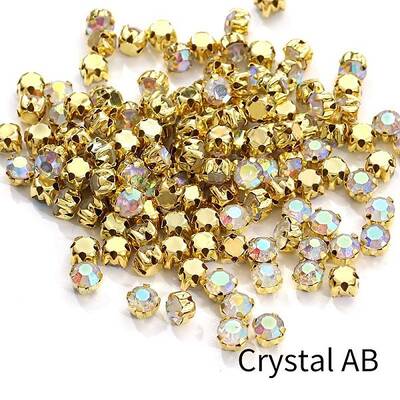 Flat Round Sew on Rhinestone