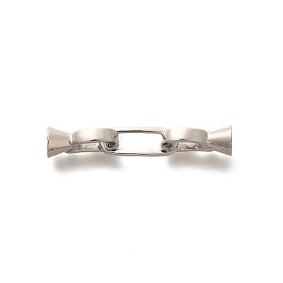 Rack Plating Brass Fold Over Clasps
