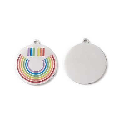 304 Stainless Steel Enamel Pendants