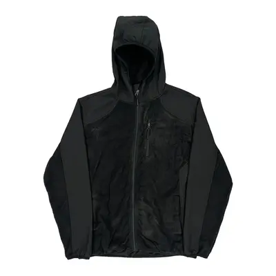 Reebok Fleece Jacket - Large Black Polyester