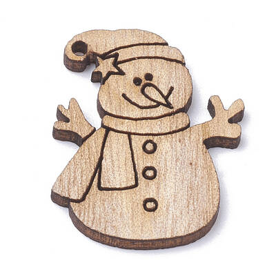 Undyed Wooden Pendants