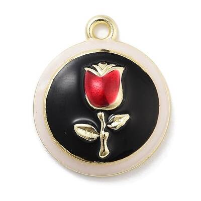 Rack Plating Alloy Enamel Pendants