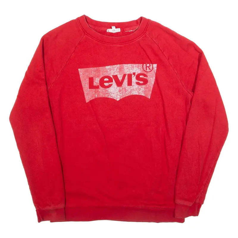 LEVI'S Mens Sweatshirt Red XS