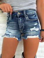 Jasmine Lee Denim Wash Shorts