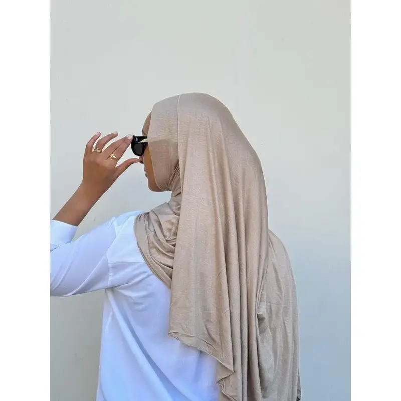 Luxury Jersey Hijab - Mushroom Beige