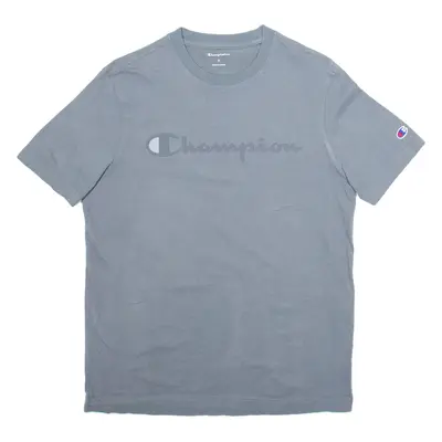 CHAMPION Mens T-Shirt Grey S