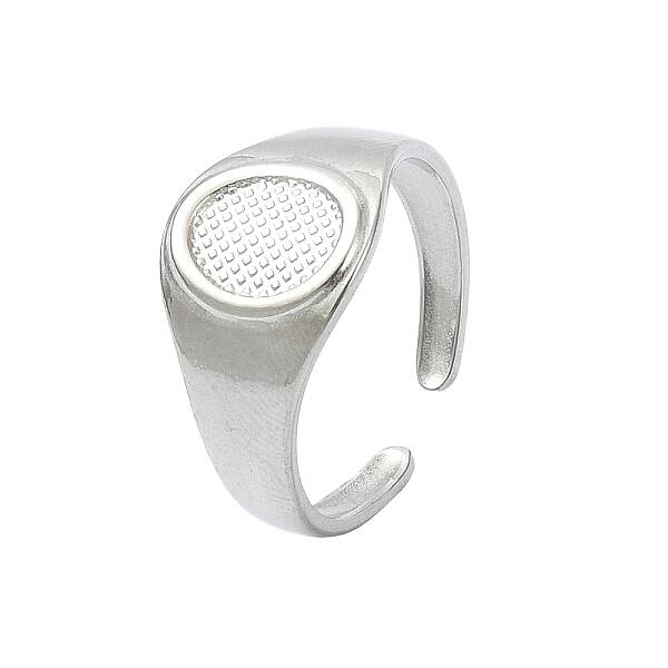 304 Stainless Steel Cuff Rings for Women