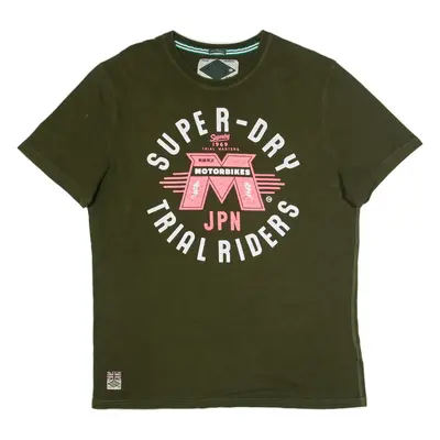 SUPERDRY Mens T-Shirt Green 2XL