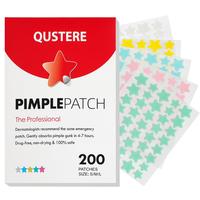 QUSTERE Pimple Patches for Face, Hydrocolloid Acne Patches, Cute Star Zit Covers, Colorful Spot Stickers with Tea Tree, Salic...