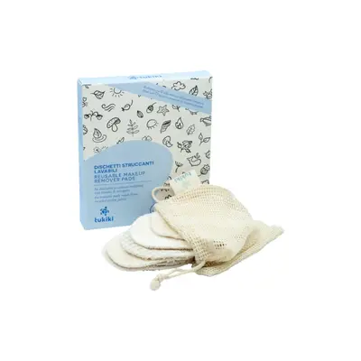 Tukiki Washable Makeup Remover Pads, 6 pieces