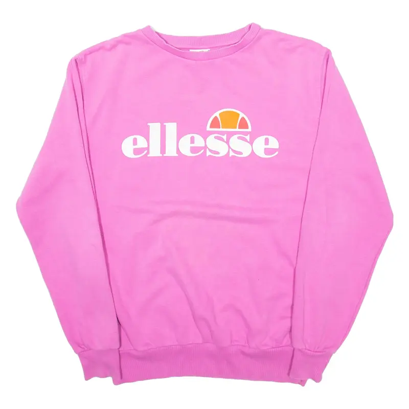 ELLESSE Womens Sweatshirt Pink UK 10