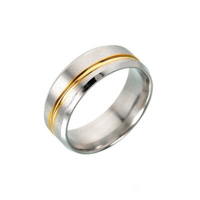 316L Surgical Stainless Steel Wide Band Finger Rings