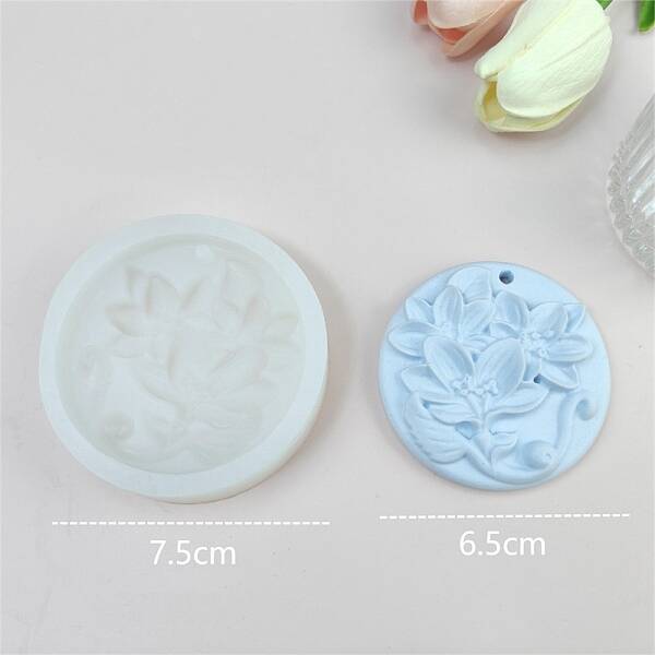 Flower Pendant DIY Food Grade Silicone Mold