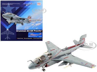 Grumman EA-6B Prowler Aircraft VAQ-132 Scorpions United States Navy (2006) Air Power Series 1/72 Diecast Model by Hobby Maste...