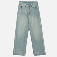 Aelfric Eden Woman Baggy Jeans High Waisted Basic Jeans Straight Leg Casual Streetwear Y2K Loose Wide Leg Denim Pants