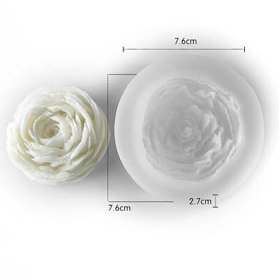 Flower Scented Candle Food Grade Silicone Molds