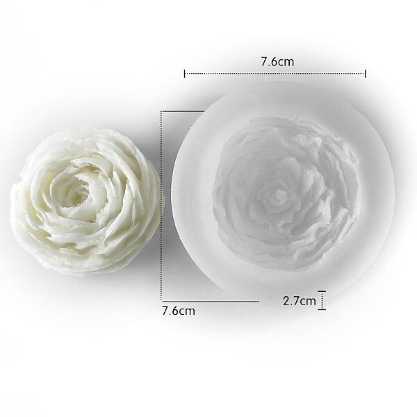 Flower Scented Candle Food Grade Silicone Molds