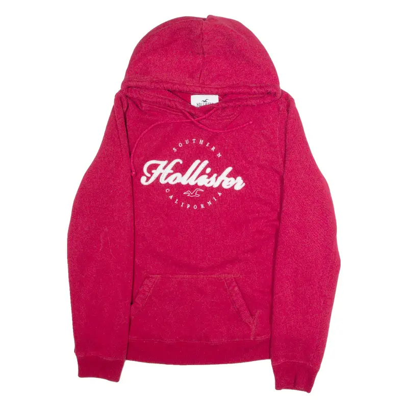 HOLLISTER Womens Red Hoodie USA L