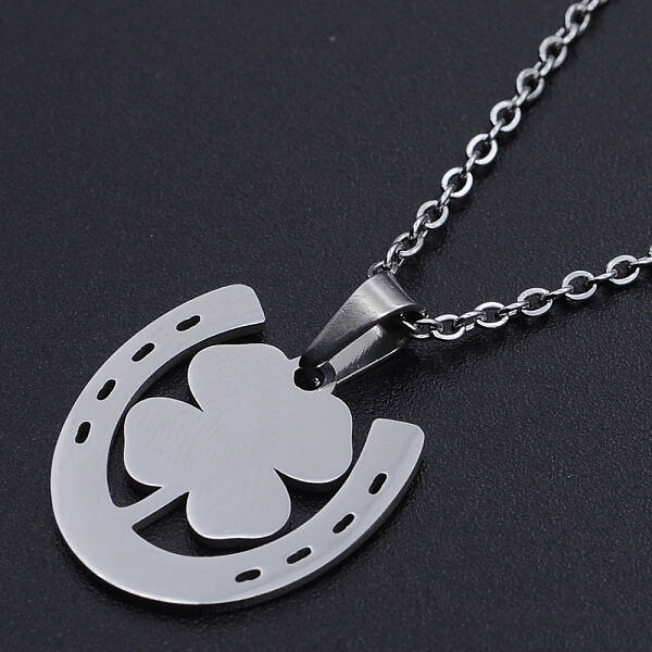 Non-Tarnish 201 Stainless Steel Pendants Necklaces