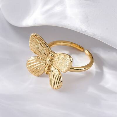 Brass Open Cuff Rings for Women