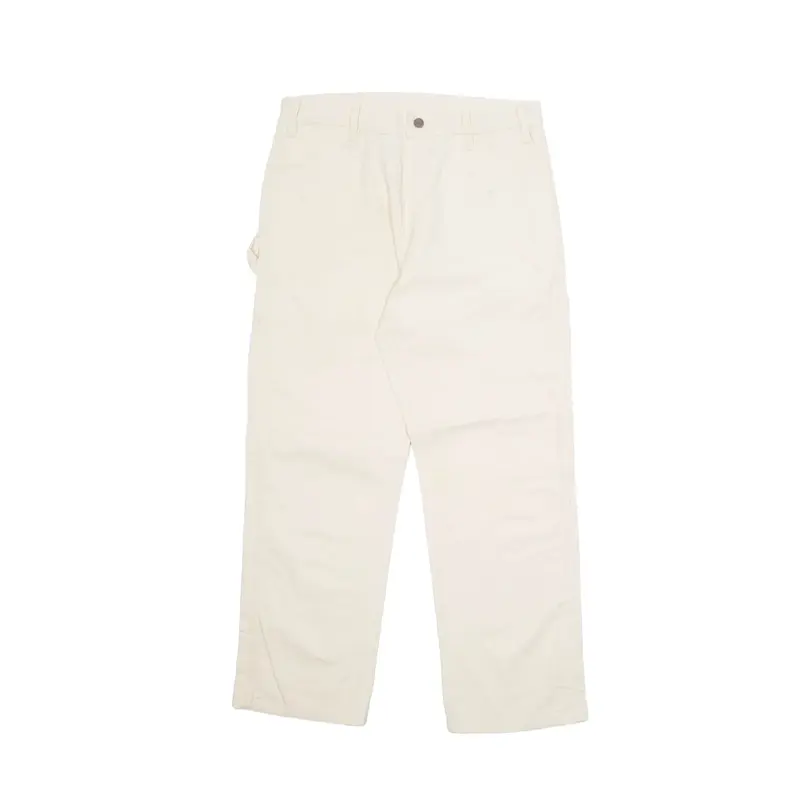 DICKIES Sherwin Williams Carpenter Cargo Mens Trousers Cream Straight W34 L30