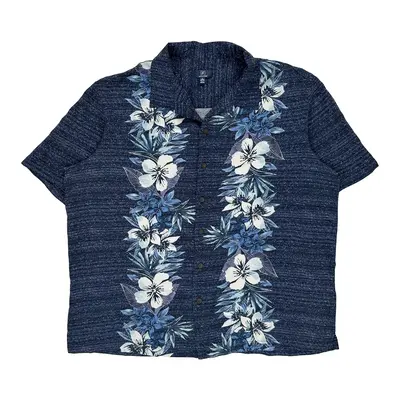 George Hawaiian Shirt - XL Blue Viscose