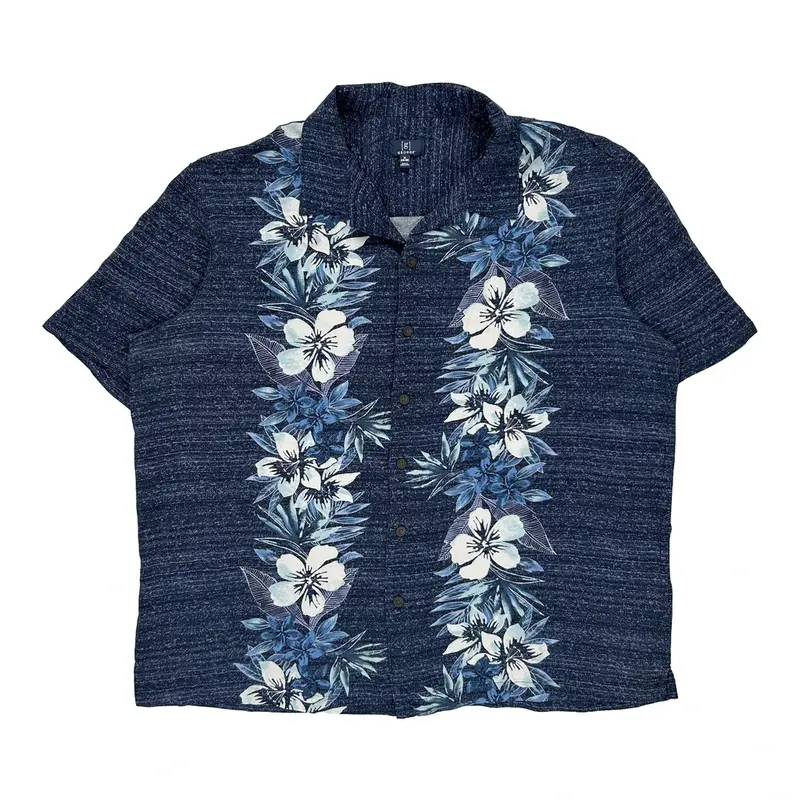 George Hawaiian Shirt - XL Blue Viscose