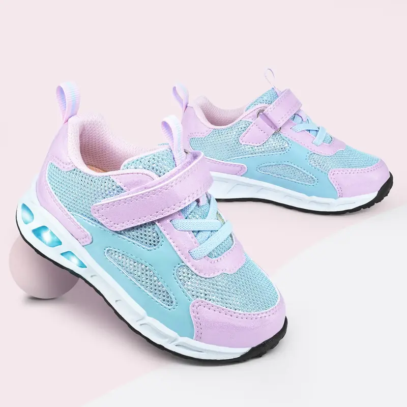 Children's LED Light Up Shoes Christmas- Breathable Mesh, Halloween Comfortable, Lightweight Flashing Sneakers for Toddlers a...