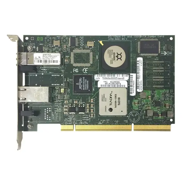 HP A9784-60003 | Dual-Ports RJ-45 2Gb/s 1000Base-T Ethernet Fibre Channel PCI-X Host Bus Network Adapter