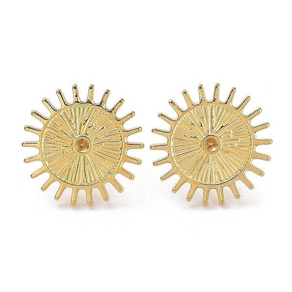 Ion Plating(IP) 304 Stainless Steel Stud Earring Findings