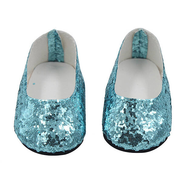 Glitter Cloth Doll Shoes