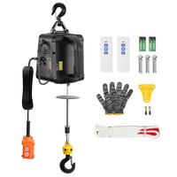 VEVOR 3-in-1 Electric Hoist Winch, 1100lbs 1500W Portable Power Winch Crane, 110V/120V 22.9 ft Lifting Height, 13 ft/min with...
