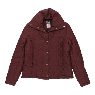 Dolce & Gabbana Jacket - Medium Burgundy Polyester | Size: medium