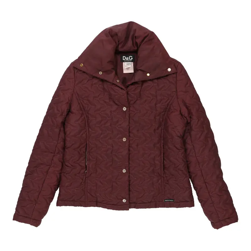 Dolce & Gabbana Jacket - Medium Burgundy Polyester | Size: medium