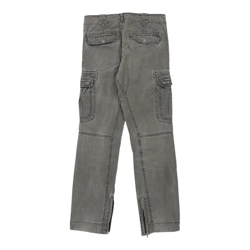 Age 16 Ovs Cargo Trousers - 34W 34L Grey Cotton Blend