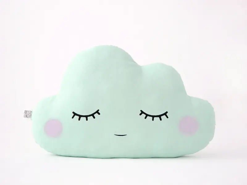 Green Mint Cloud Pillow