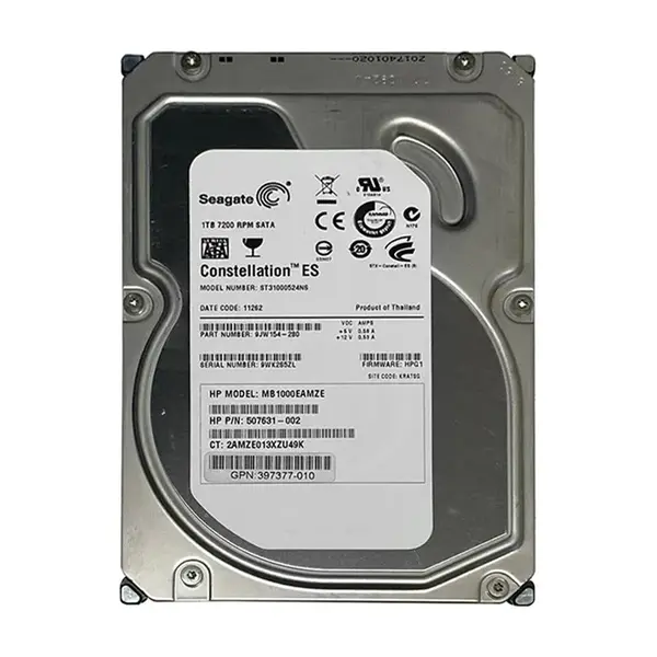 507631-002 HP 1TB 3Gb/s SATA 7200 3.5-Inch Hard Drive