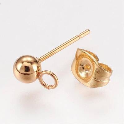 304 Stainless Steel Stud Earring Findings