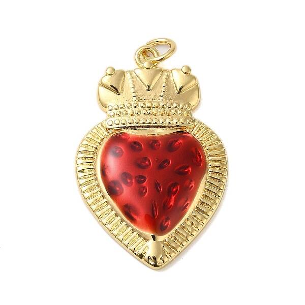 Rack Plating Brass Enamel Pendants
