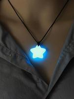 Cute Star Design Luminous Necklace, Adjustable Necklace for Women & Men, Fashion Jewelry for Party, Daily Decor, Trendy All-m...
