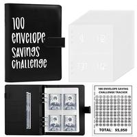 100 envelope savings challenge - A5 Money Saver Budget Binder Book with Cash Envelopes and Numbers, 100-Days of Easy and Funn...