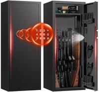 TNTANTS 12-15 Large Cabinet, Quick Access Safe for Home Storage, with Digital Panel, Pegboard, Removable Shelf, LED light