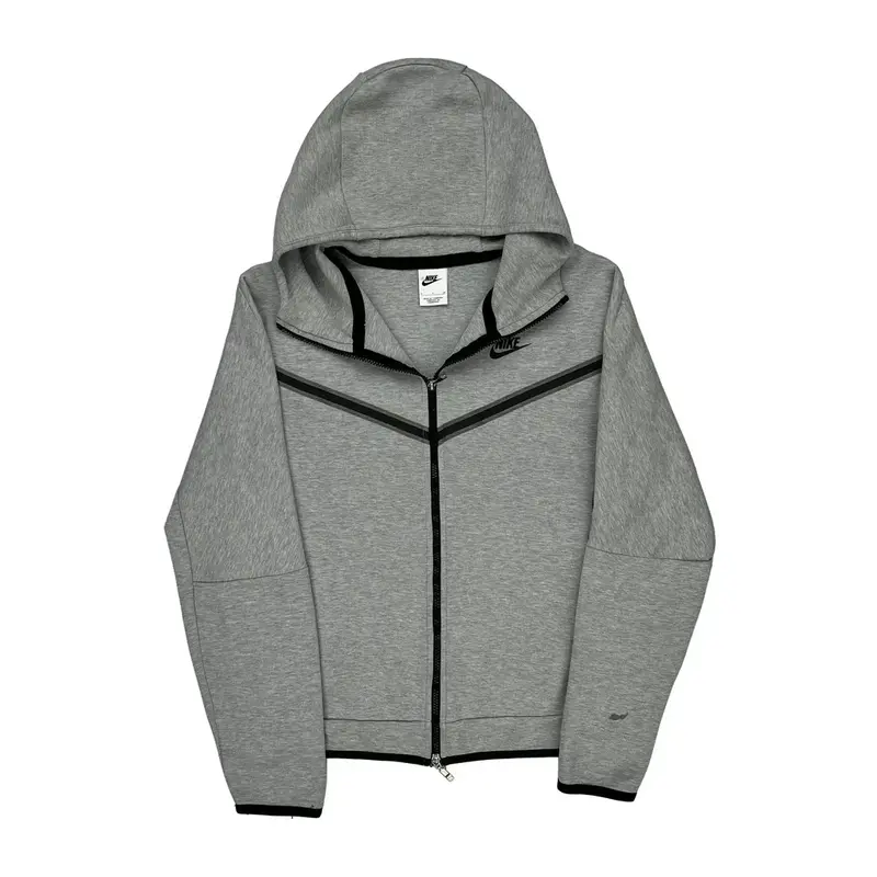 Nike Hoodie - Small Grey Cotton Blend