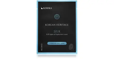KORIKA Korean Heritage Silk & 8 Types Hyaluronic Acid Hydrating Face Sheet Mask 25g