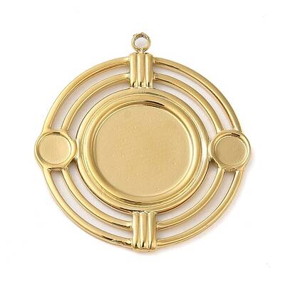 304 Stainless Steel Pendant Cabochon Settings