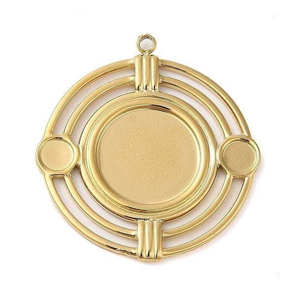 304 Stainless Steel Pendant Cabochon Settings